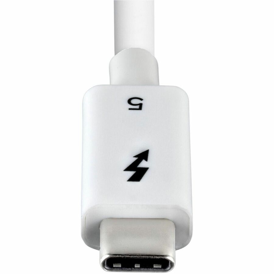 StarTech.com 3ft (1m) Thunderbolt 5 Cable, 80Gbps/120Gbps, 240W PD, 8K 60Hz, Certified Thunderbolt Cable - White
