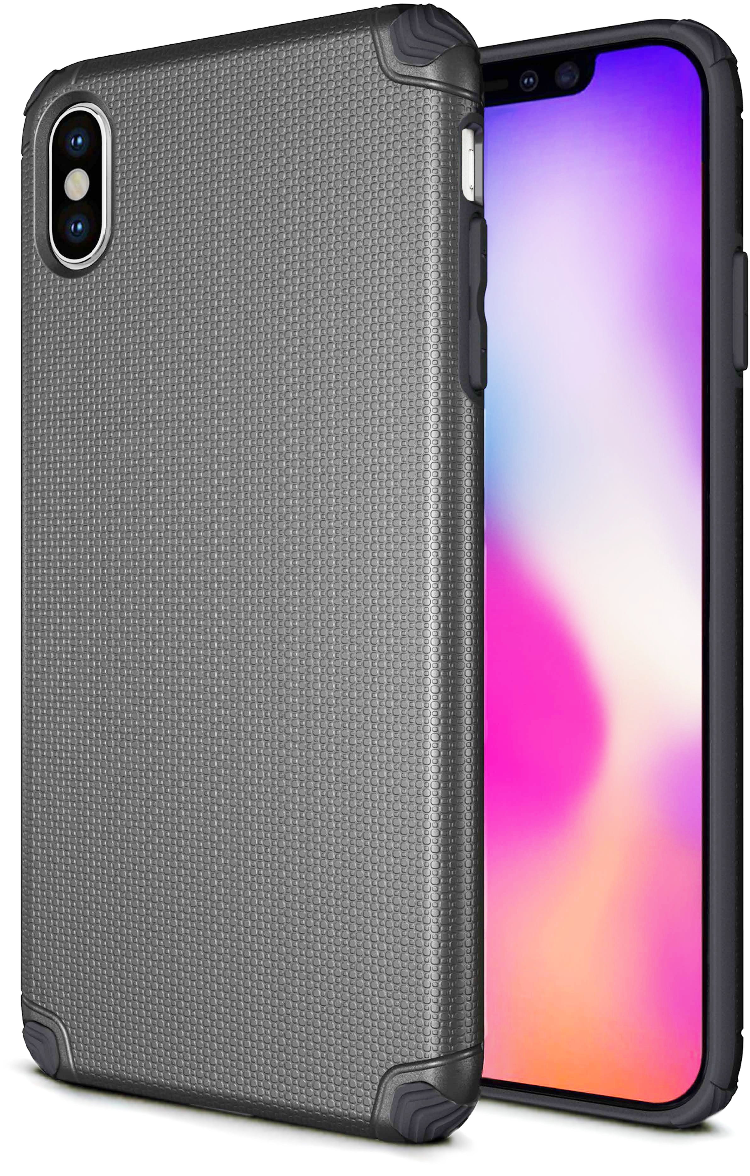 xBase Base ProTech - Rugged Armor Protective Case for iPhone X Max - Grey