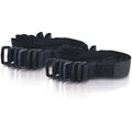Legrand C2G 11in Hook-and-Loop Cable Management Straps - Black - 12pk