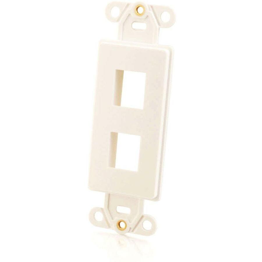 Legrand C2G Decora Style 2-Port Multimedia Keystone Insert - White
