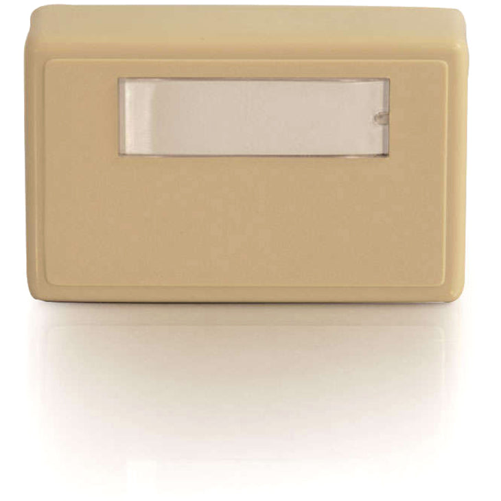 Legrand C2G 1-Port Keystone Jack Surface Mount Box - Ivory