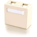 Legrand C2G 2-Port Keystone Jack Surface Mount Box - Ivory