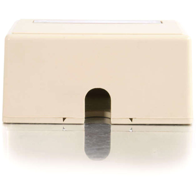 Legrand C2G 2-Port Keystone Jack Surface Mount Box - Ivory