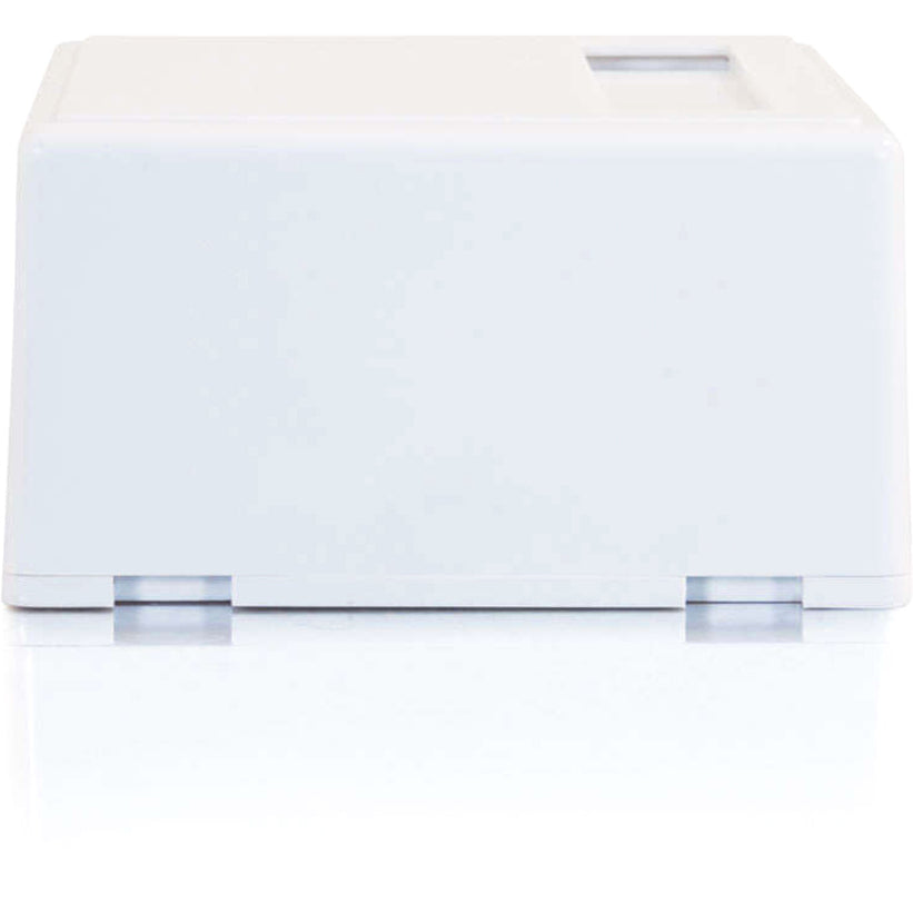 Legrand C2G 2-Port Keystone Jack Surface Mount Box - White