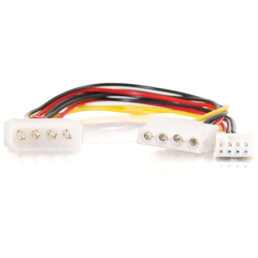 C2G 10in One 5-1/4in to One 3-1/2in with One 5-1/4in Internal Power Y-Cable