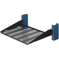 Rack Solutions 2U 2Post Vented Cantilever Shelf 13in (D) - Flanged Down