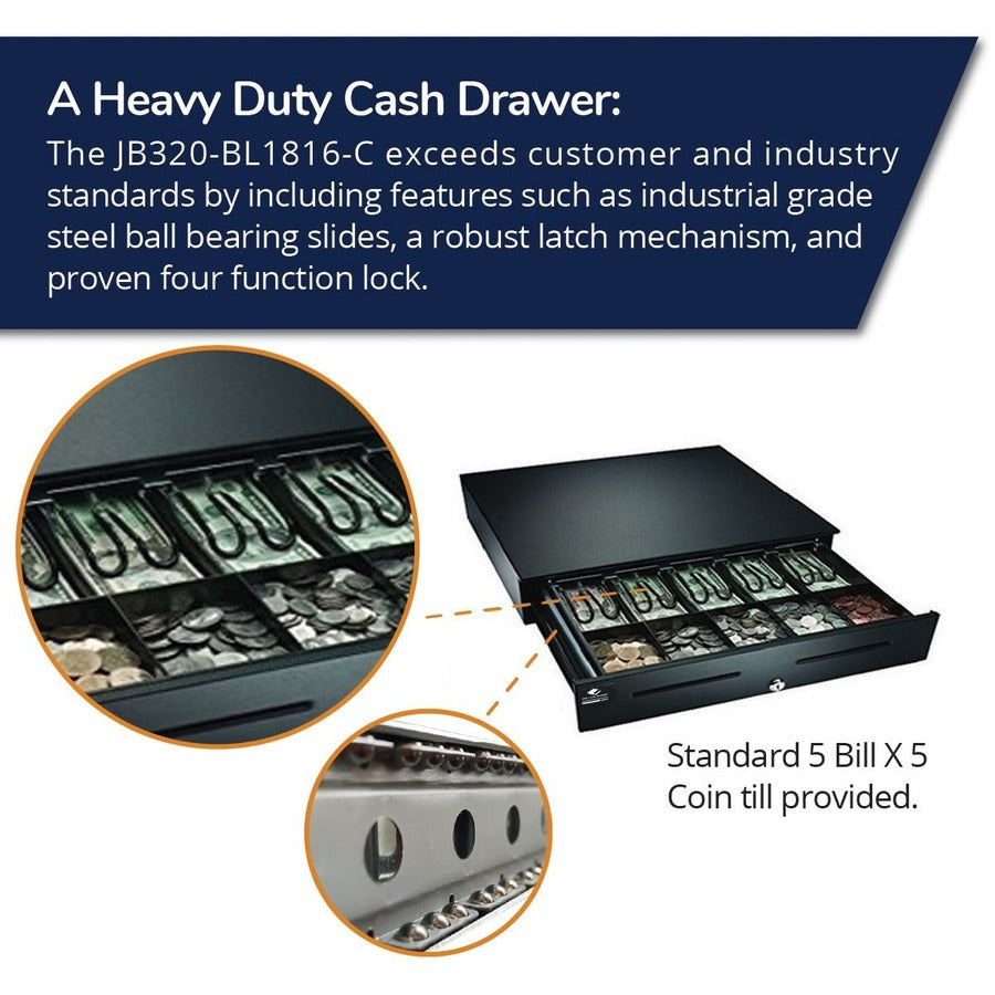apg®Heavy- Duty Point of Sale Cash Drawer | Series 4000 JB320-BL1816-C