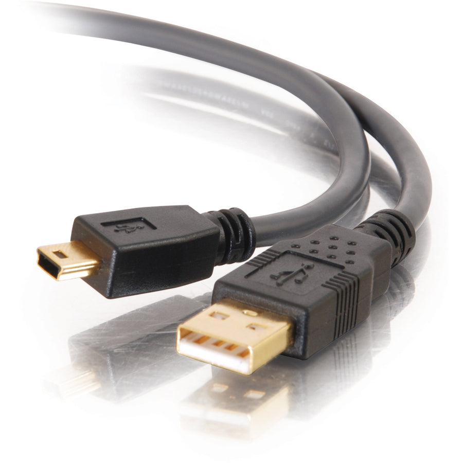 Legrand C2G Ultima Series 16.4ft USB A to USB Mini B Cable - USB to Mini B Cable - USB 2.0 - Black - M/M