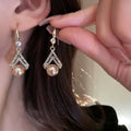 Fashion Water Drop Pearl Earrings - Trendy All-Match Accessories
