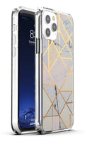 xBase iPhone 12 Mini - Marble Luxury Shockproof Cover Case - White