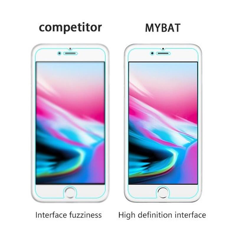 Valcom, MyBat Tempered Glass Screen Protector (2.5D) for Apple iPhone 8 Plus/7 Plus/6s Plus/6 Plus – Clear