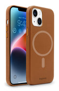 xBase Base iPhone 15 Plus (6.7) Vegan Leather MagSafe Compatible Case - Brown