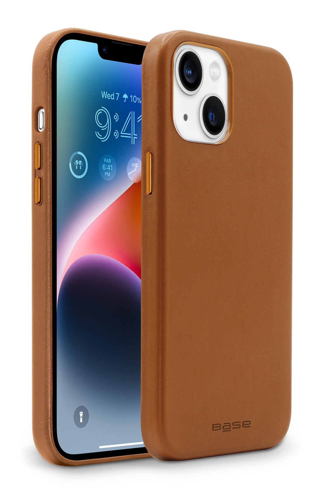 xBase Base MagSafe Compatible Vegan Leather Case For iPhone 14 Plus (6.7)-Brown