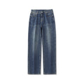 Slim Wide-Leg Straight Jeans for Men and Women - Premium Japanese Denim