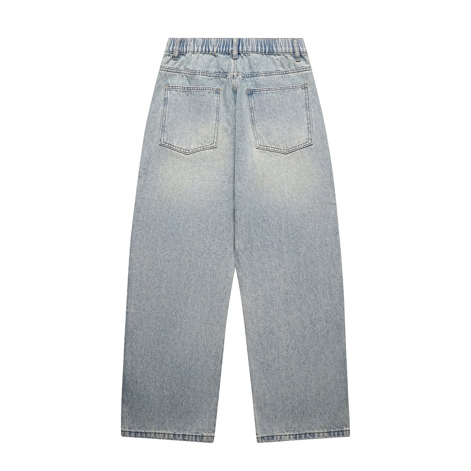 Relaxed Straight Leg Wide Leg Jeans for Men - Casual Denim Pants