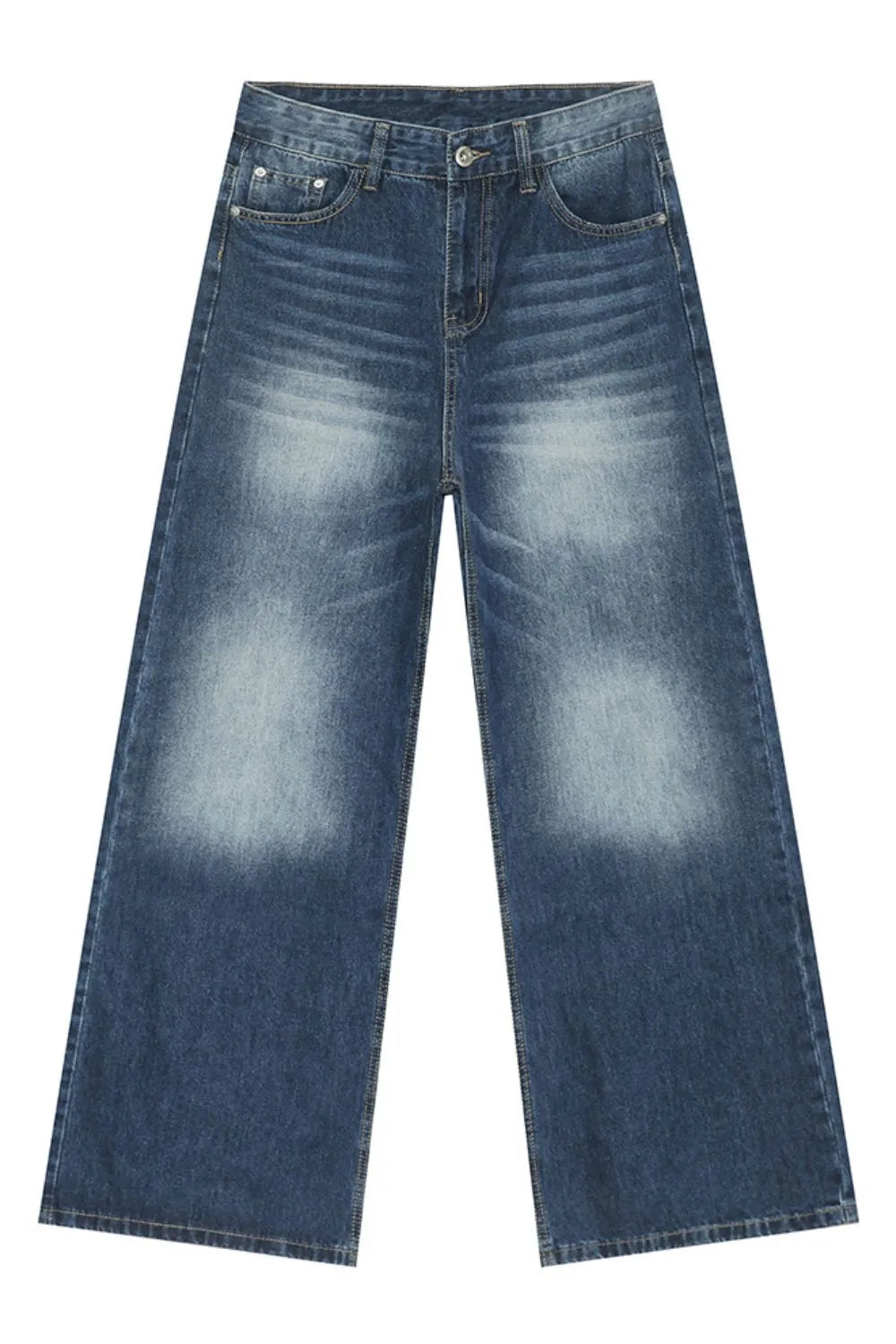 Men's Cat's Whisker Wide Leg Jeans - Premium Japanese Denim