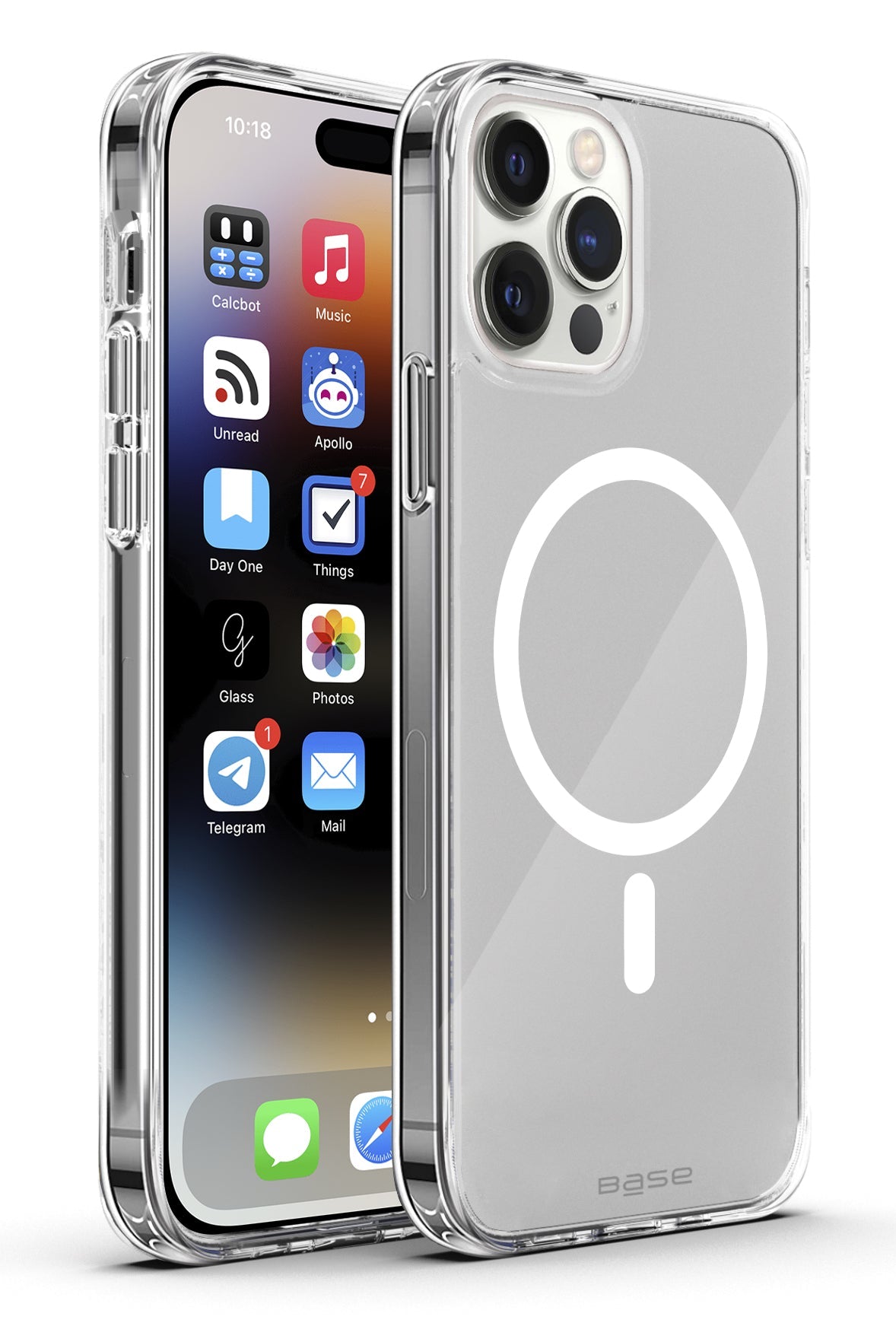 xBase Base iPhone 15 Pro (6.1) Crystalline Pro MagSafe Compatable- High Quality - Clear