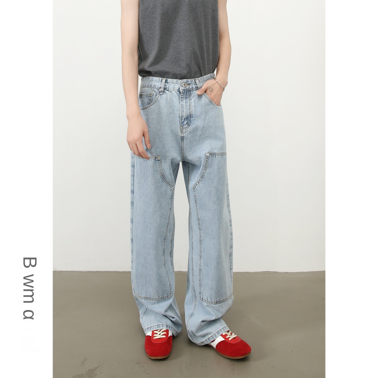 Loose Denim Pants for Men | American Style  Straight Leg Wide Leg Jeans