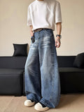 Bent Knife Cowboy Men's Wide Leg Casual Loose Relaxation Pants