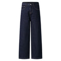 Blue Wide-Leg Jeans for Men and Women - High-Waist Slim Straight Leg Pants