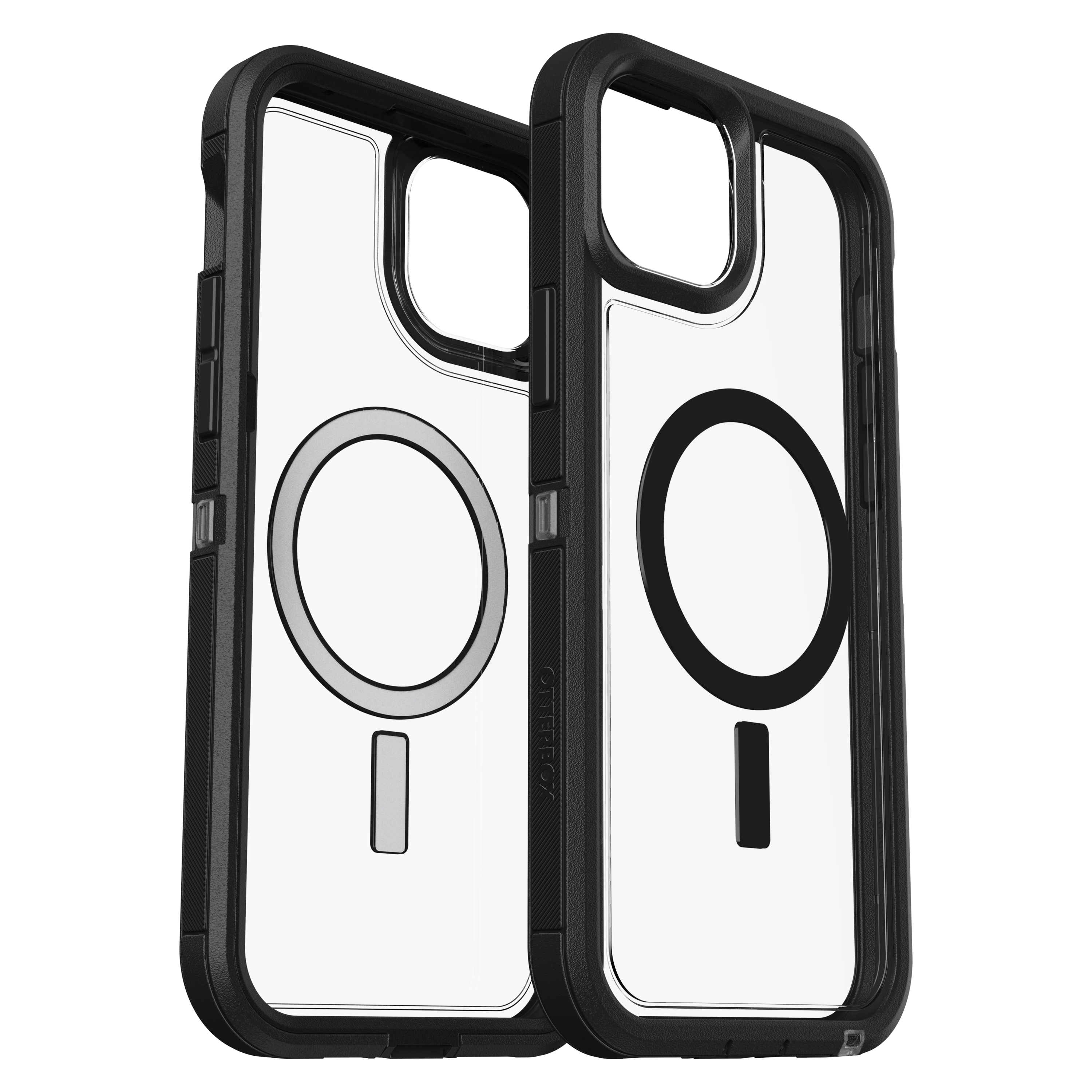 Otterbox - Defender Pro Xt Clear Magsafe Case For Apple Iphone 15 Plus / Iphone 14 Plus - Dark Side