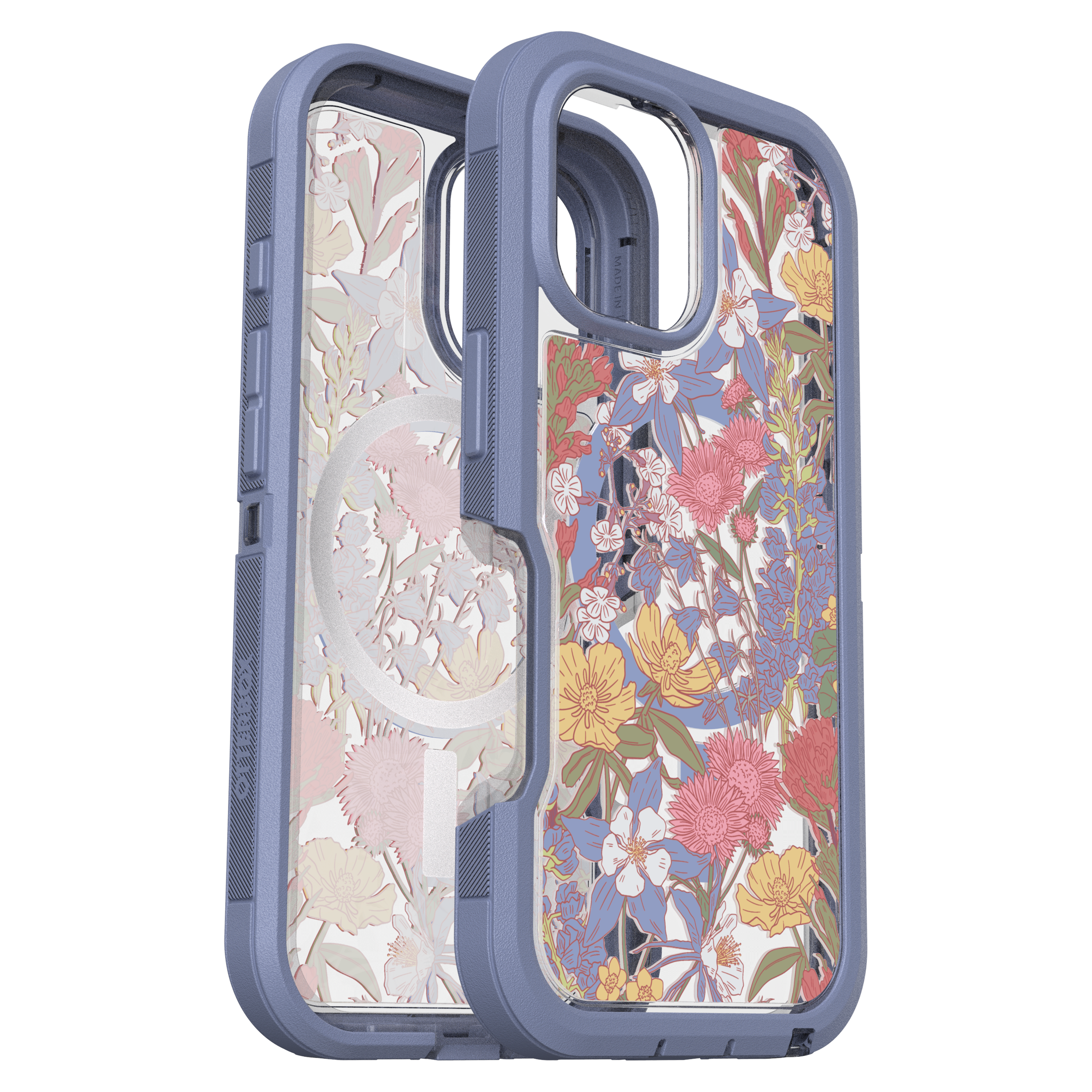 Otterbox - Defender Pro Xt Clear Magsafe Case For Apple Iphone 16 - Co Wildflowers