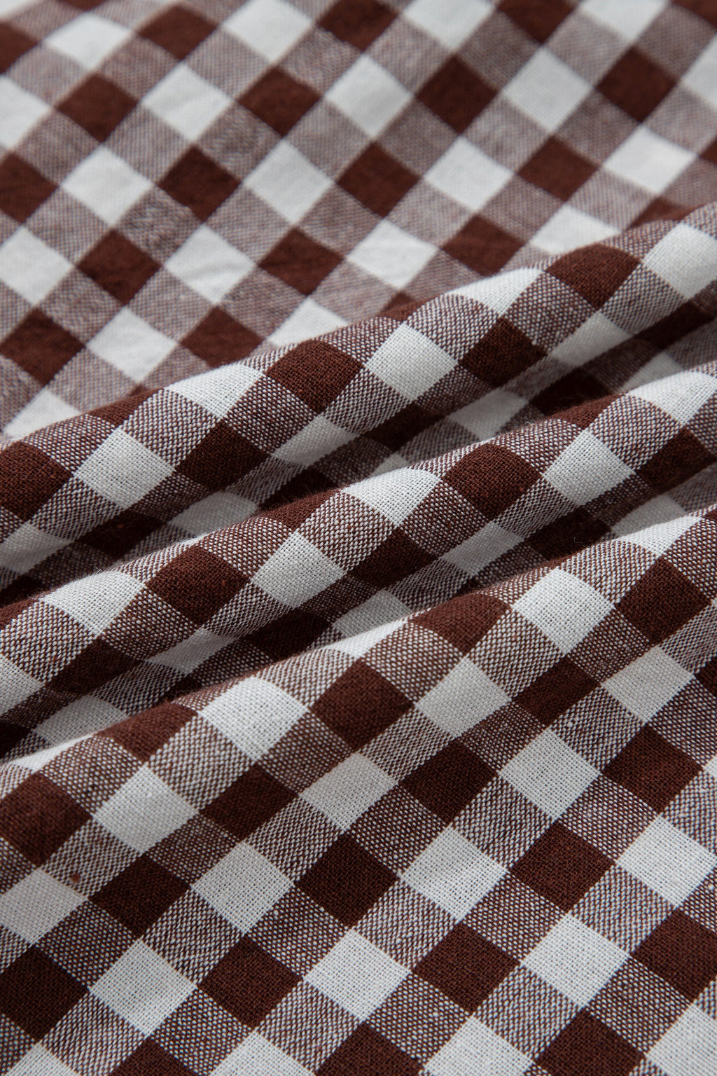 Gingham Plaid Zipped Cinched Waist Maxi Dress