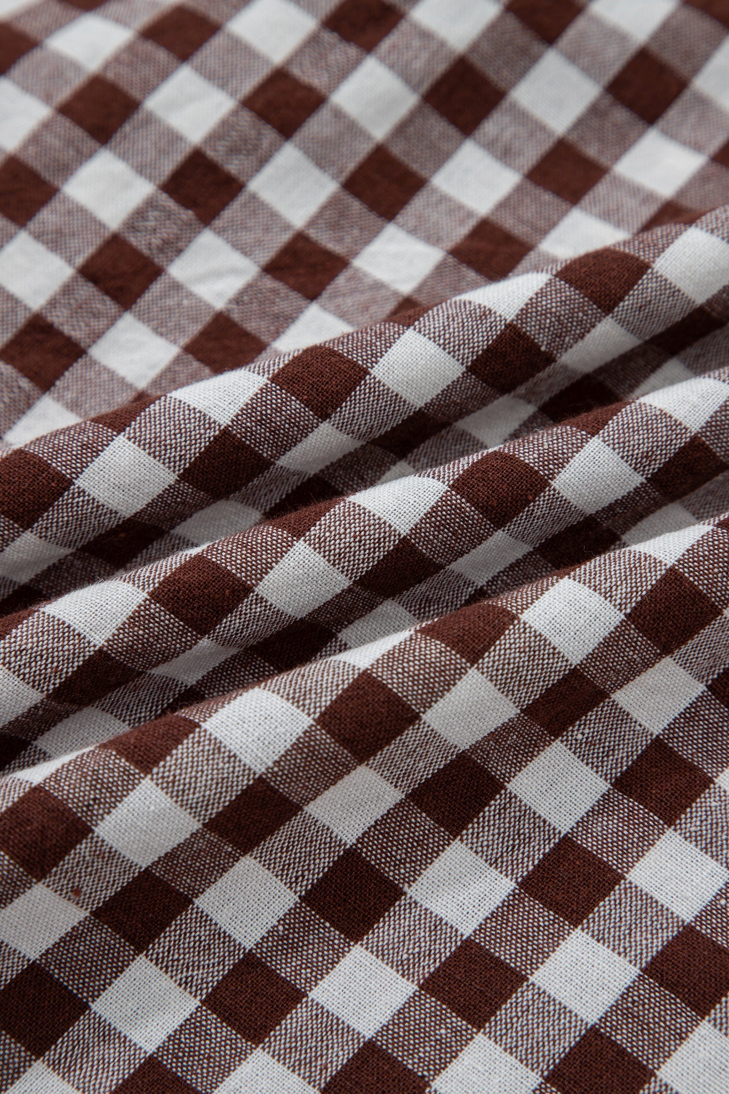 Gingham Plaid Zipped Cinched Waist Maxi Dress