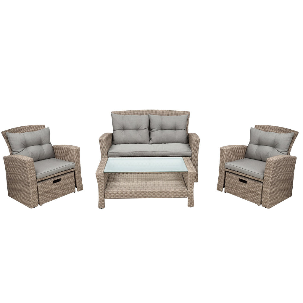 Set Of 4 Piece Outdoor Patio Furniture