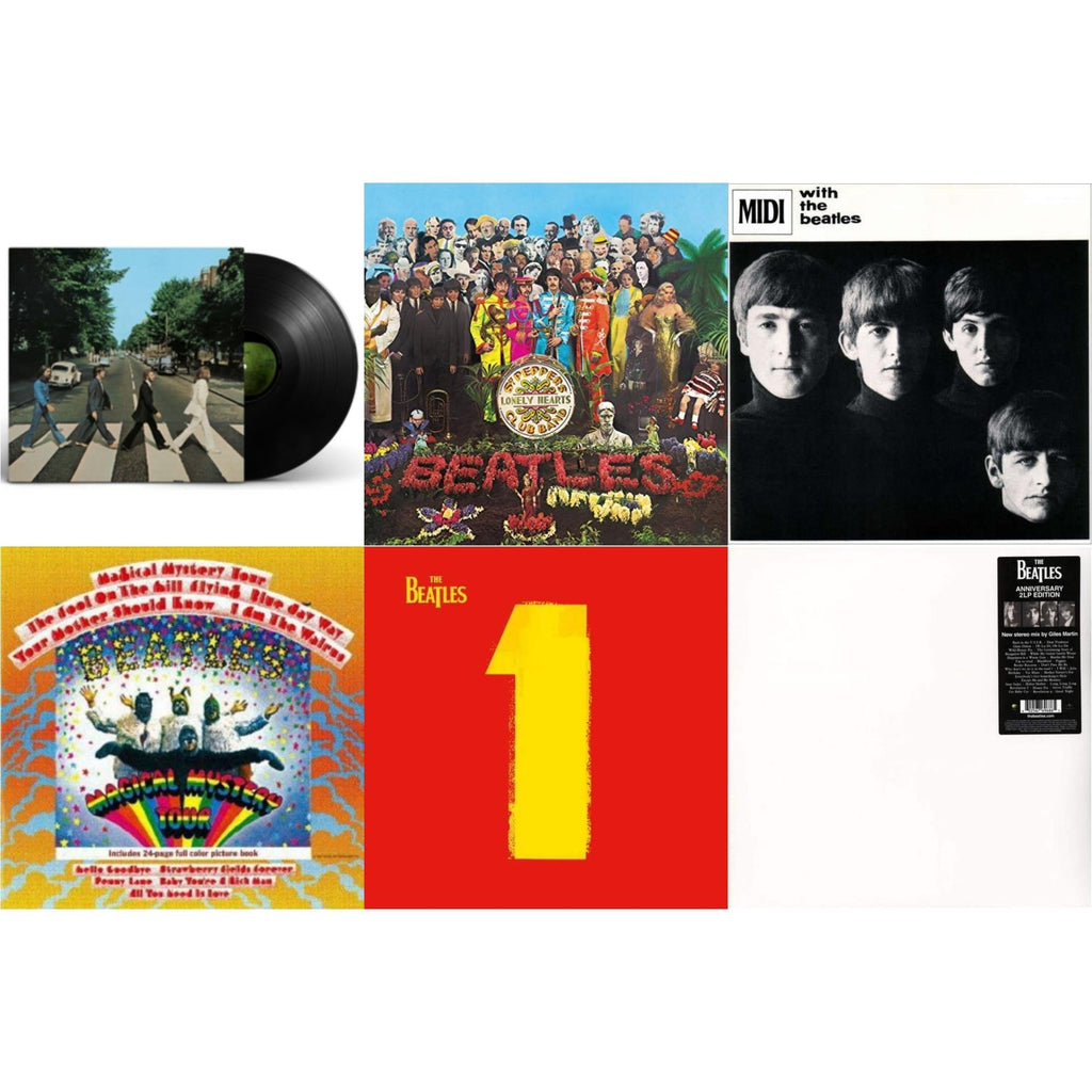 With The Beatles & Magical Mystery Tour & 1 (2015 Reissue) & Sgt. Pepper's Lonely Hearts Club Band (2017 Stereo Mix/180G/Original Stencils) & Beatles (The White Album) (2LP) & Abbey Road Anniversary