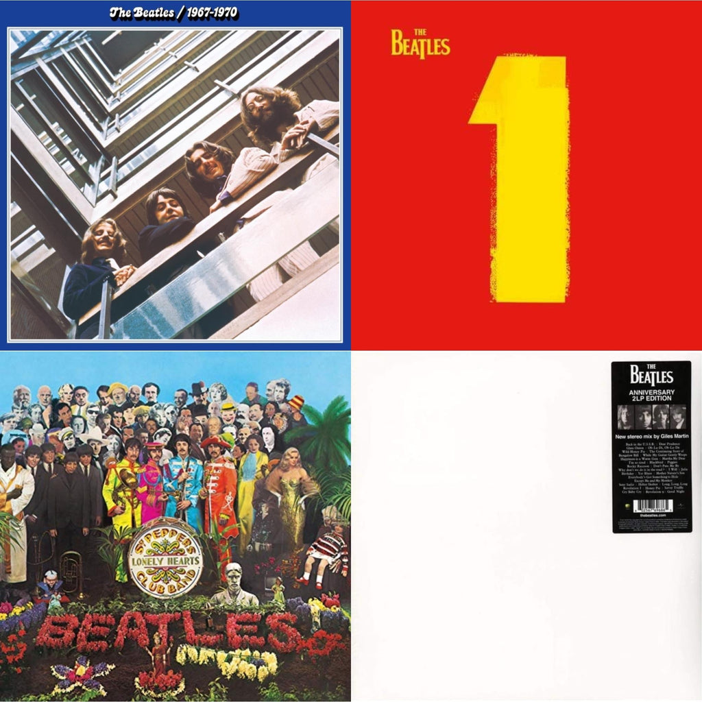 Beatles 1967-1970 (2023 Edition) (Half-Speed) (3LP) & 1 (2015 Reissue) & Sgt. Pepper's Lonely Hearts Club Band (2017 Stereo Mix/180G/Original Stencils) & Beatles (The White Album) (2LP)