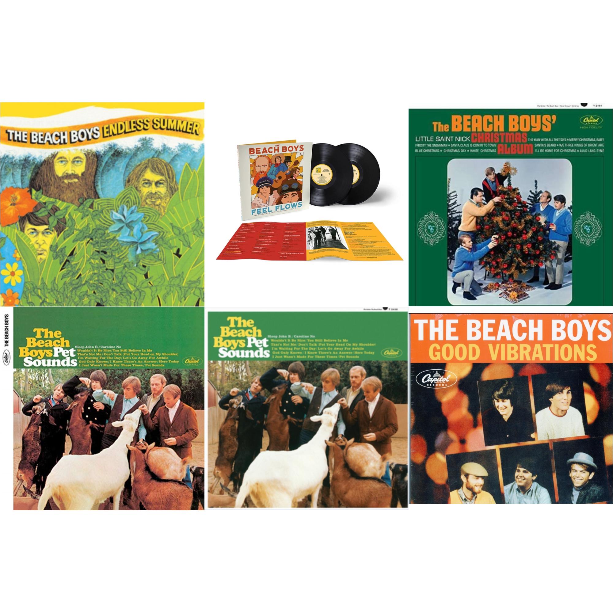 Endless Summer & Feel Flows: The Sunflower & Surf's Up Sessions 1969-1971 (2LP) & Beach Boys' Christmas Album (Mono) & Pet Sounds (Mono) & Pet Sounds (Stereo) & Good Vibrations (Orange/Yellow Swirl-Marble LP Vinyl)