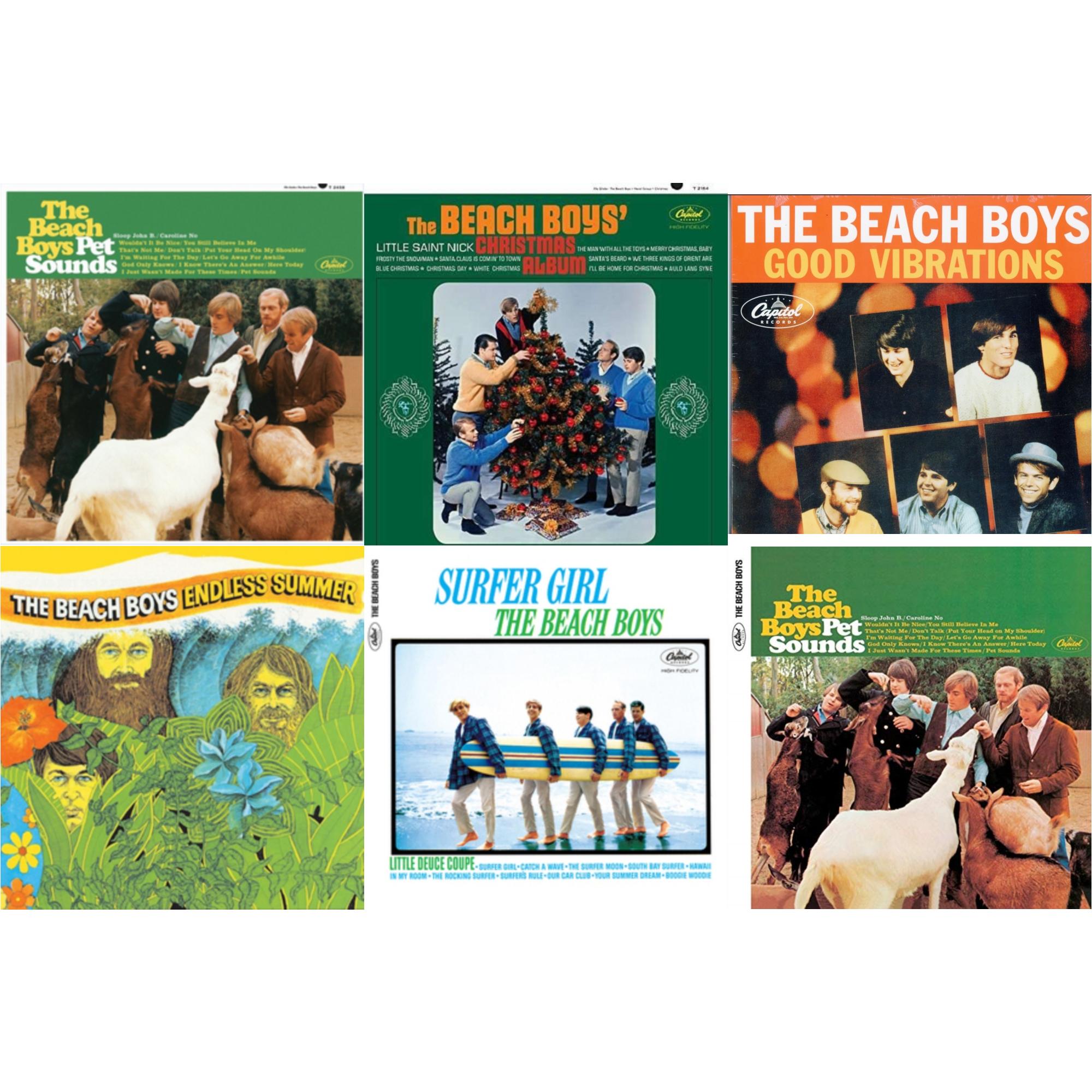 Endless Summer & Beach Boys' Christmas Album (Mono) & Pet Sounds (Mono) & Pet Sounds (Stereo) & Surfer Girl (75Th Anniversary) & Good Vibrations (Orange/Yellow Swirl-Marble LP Vinyl)