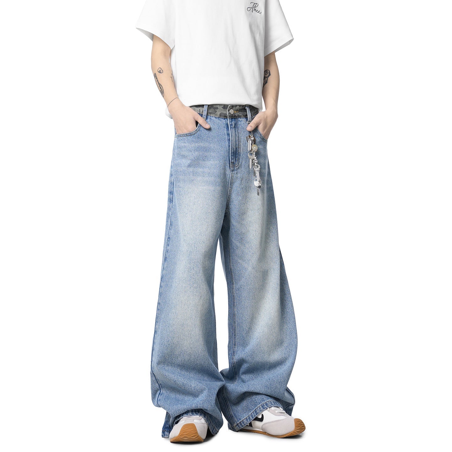 Straight Leg Floor-Length Denim Pants | Premium Japanese Denim Trousers