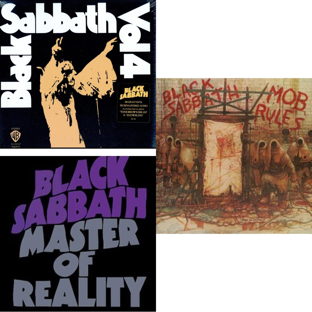 Vol. 4 (180G) & Master Of Reality & Mob Rules (Deluxe/2LP)