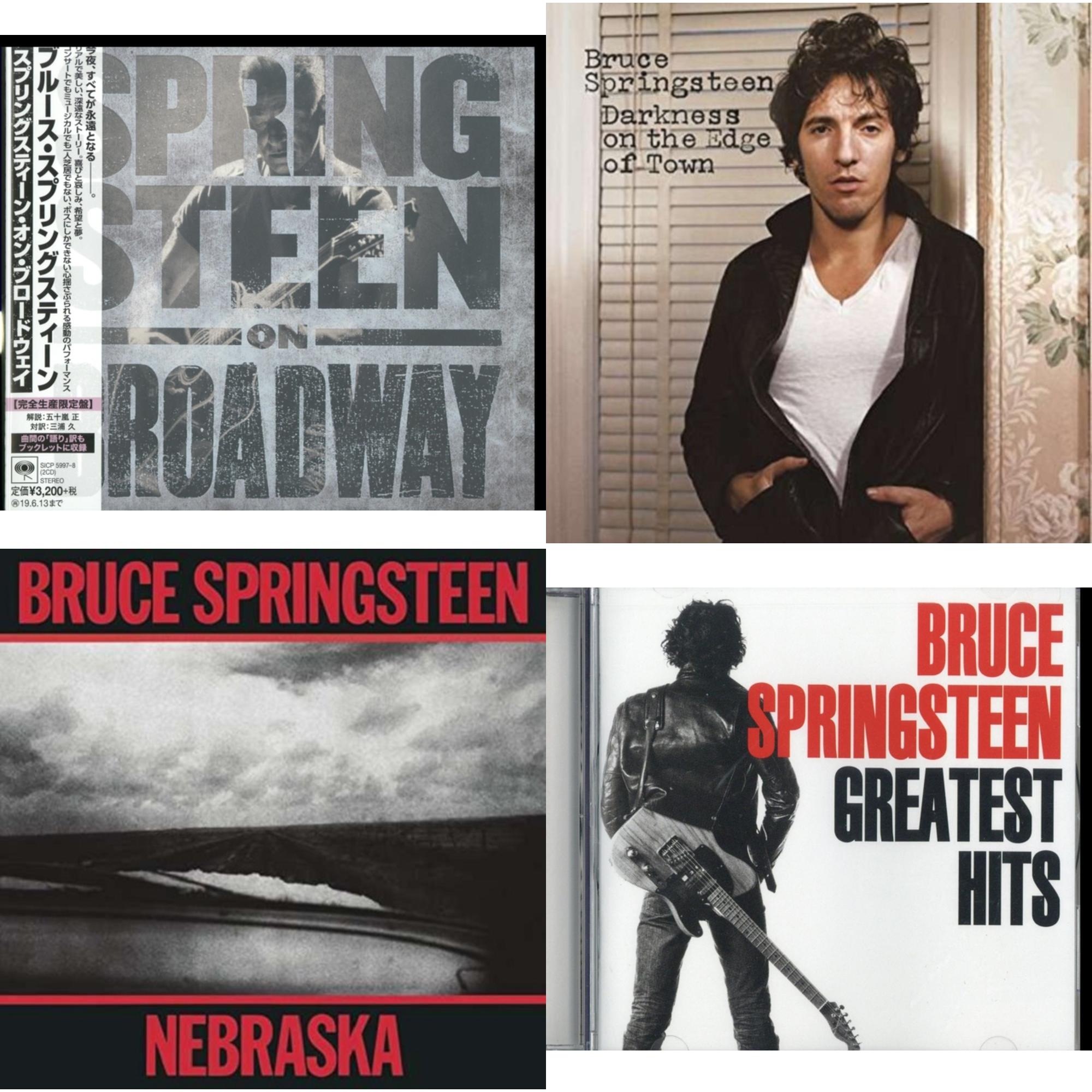 Bruce Springsteen - Greatest Hits & Springsteen On Broadway (Ltd/Booklet/Paper Jacket) & Darkness On The Edge Of Town & Nebraska - CD Bundle