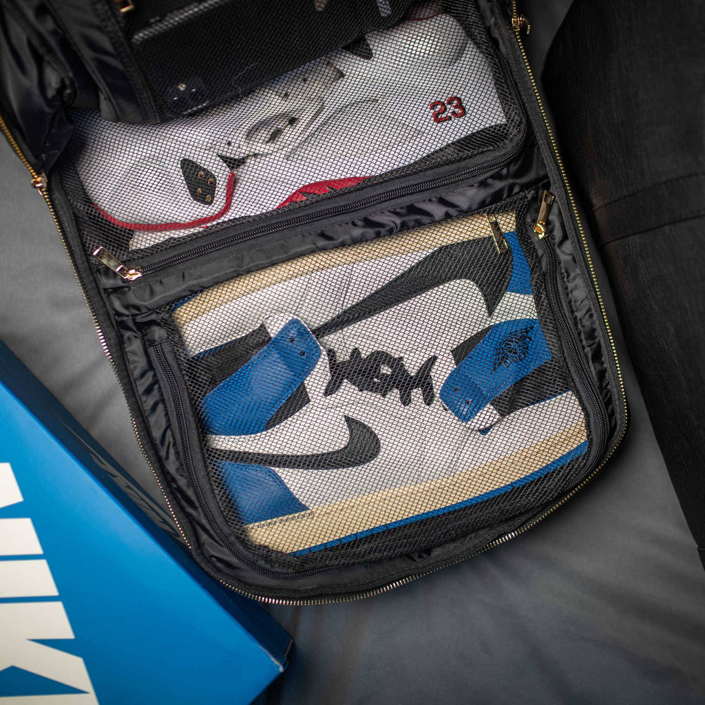 Black Leather Commuter Bag