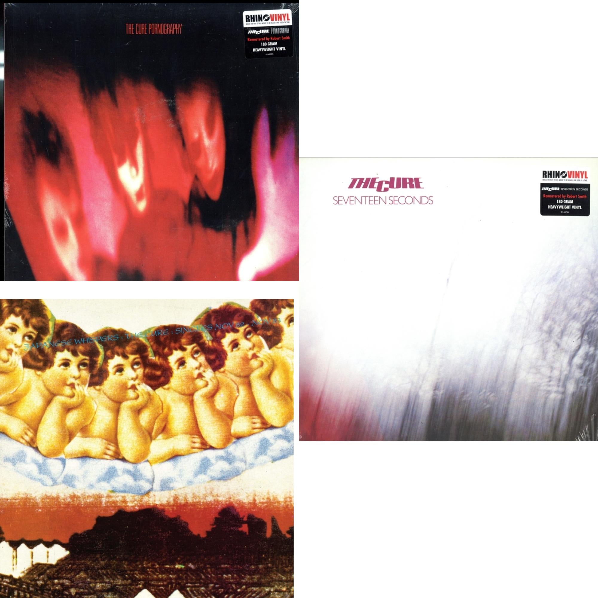 Seventeen Seconds (180G) & Pornography (180G) & Japanese Whispers: The Cure Singles Nov 82:Nov 83 (Clear LP Vinyl/Transclear Sleeve W/ Inner Bag)
