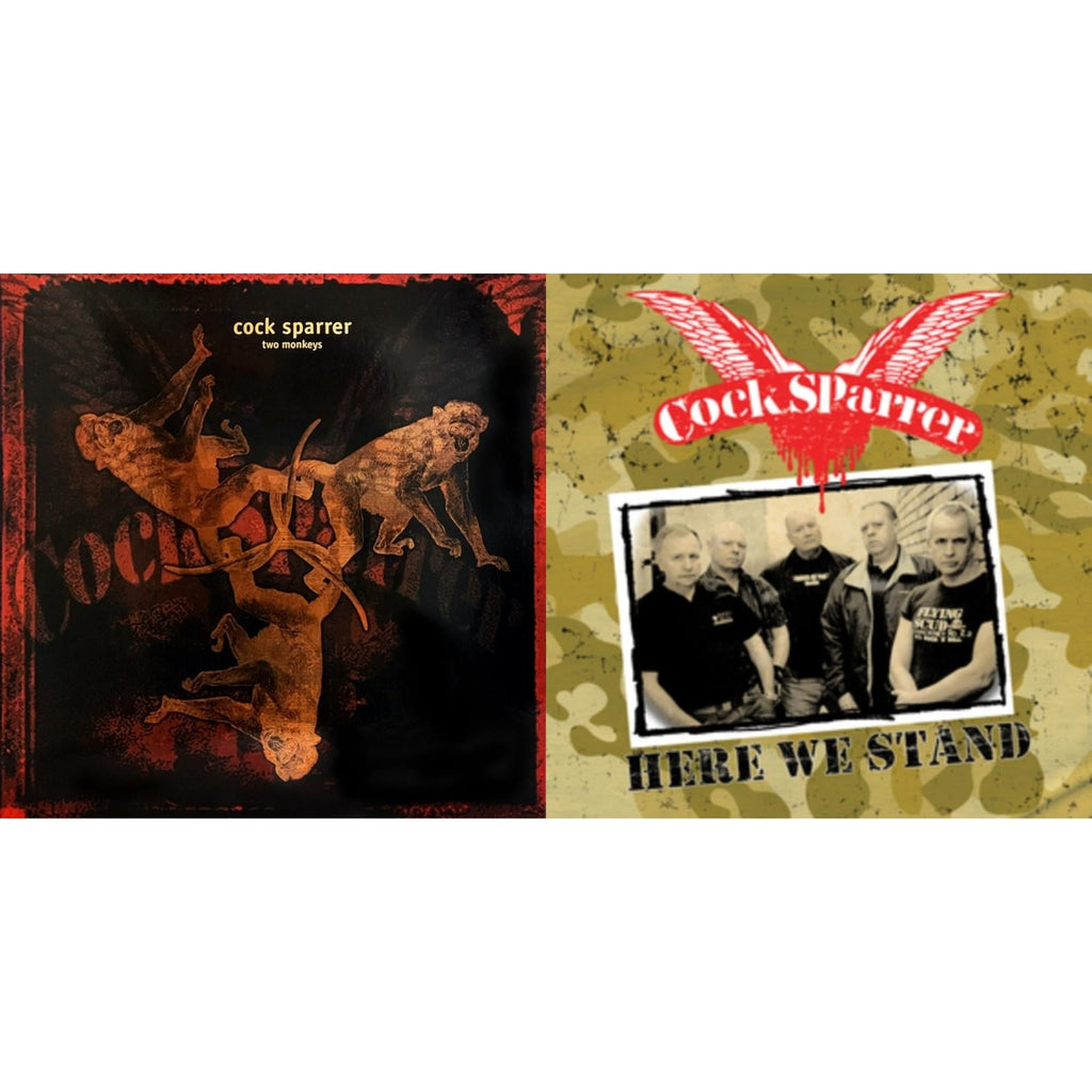 Two Monkeys & Here We Stand (Cloudy Clear & Black LP Vinyl)