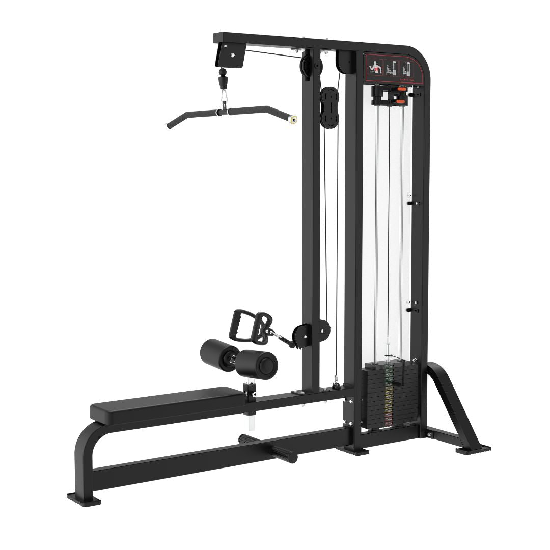 Classic V2 Selectorized Lat Pulldown / Low Row Combo by Muscle D Fitness