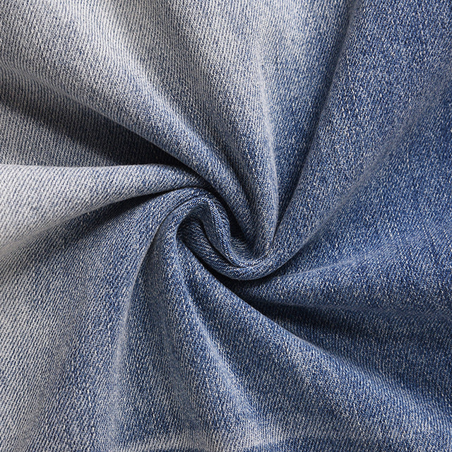 Wide Leg Denim Contrasting Color Spray Horse Chestnut Straight Leg Pants