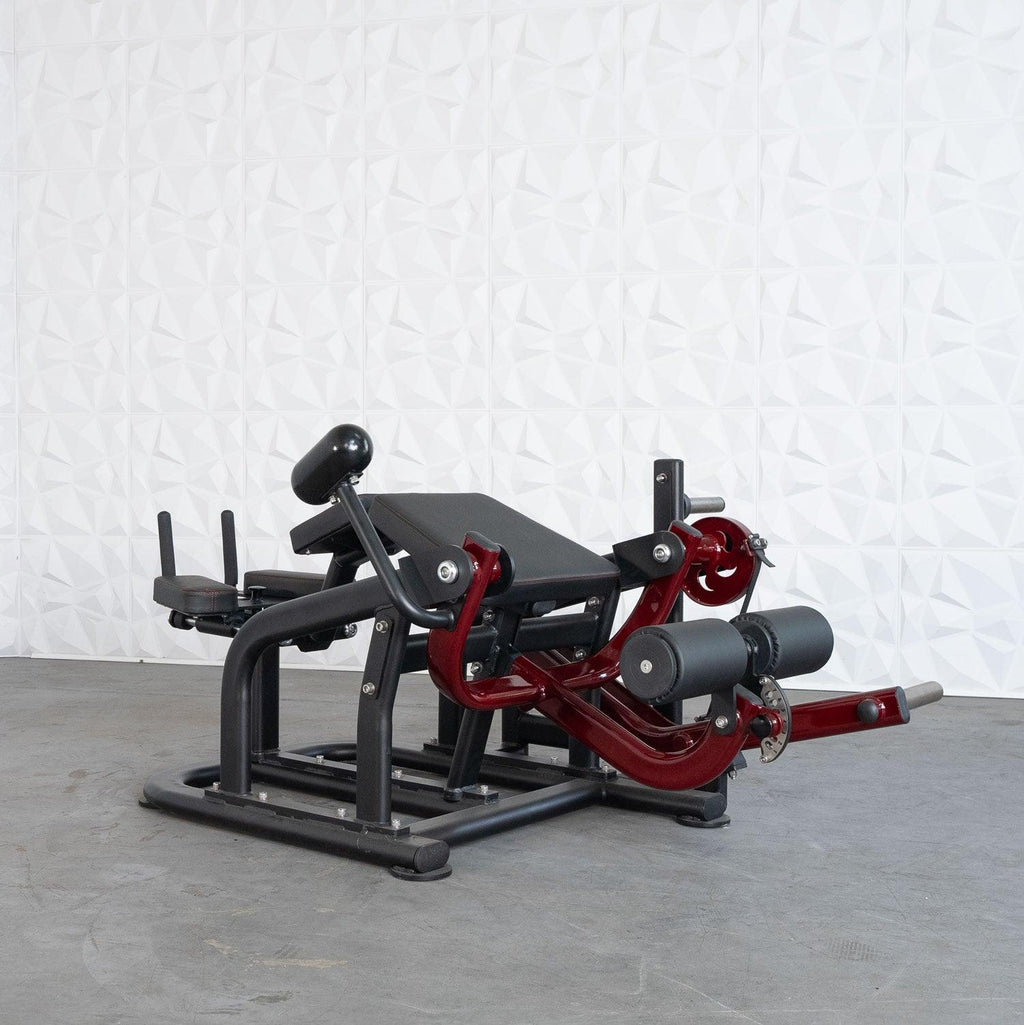 Pro Strength Prone Leg Curl - Muscle D Fitness - Adjustable Plate Loaded Hamstring Machine