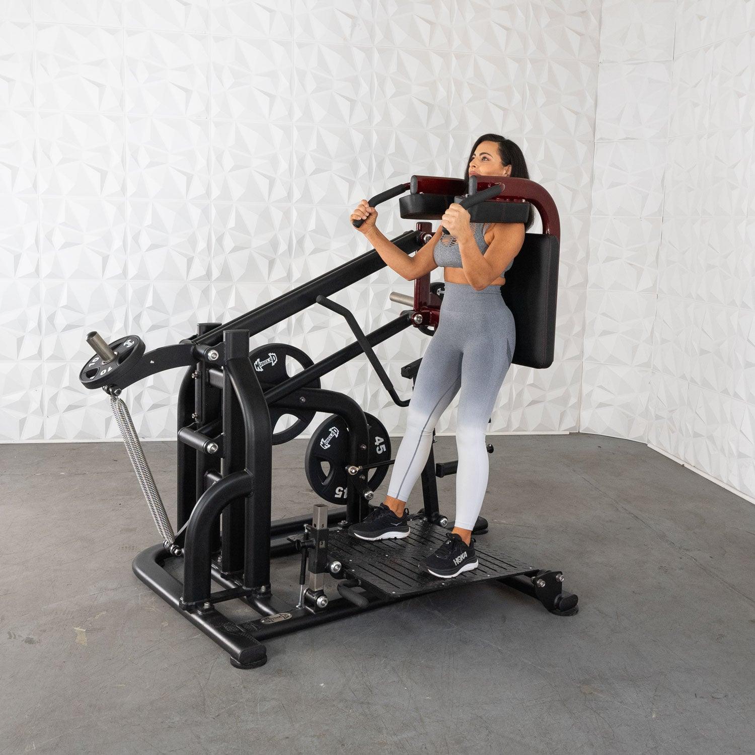Pro Strength Drop Squat - Muscle D Fitness - Adjustable Plate Loaded Squat Machine