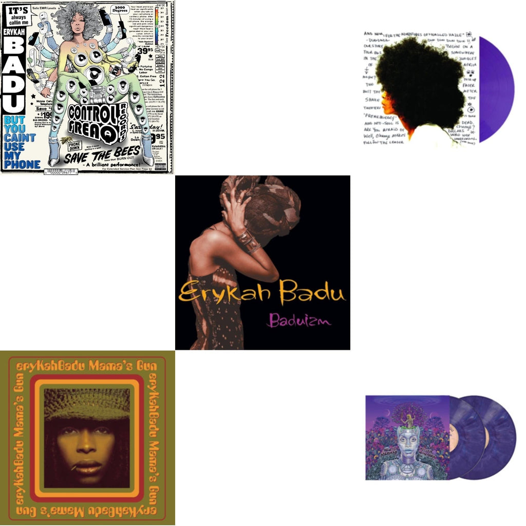 Worldwide Underground (Purple LP Vinyl) & New Amerykah Part Two (Return Of The Ankh) (Violet Vinyl/2LP) & But You Caint Use My Phone (Purple LP Vinyl) & Baduizm & Mama's Gun