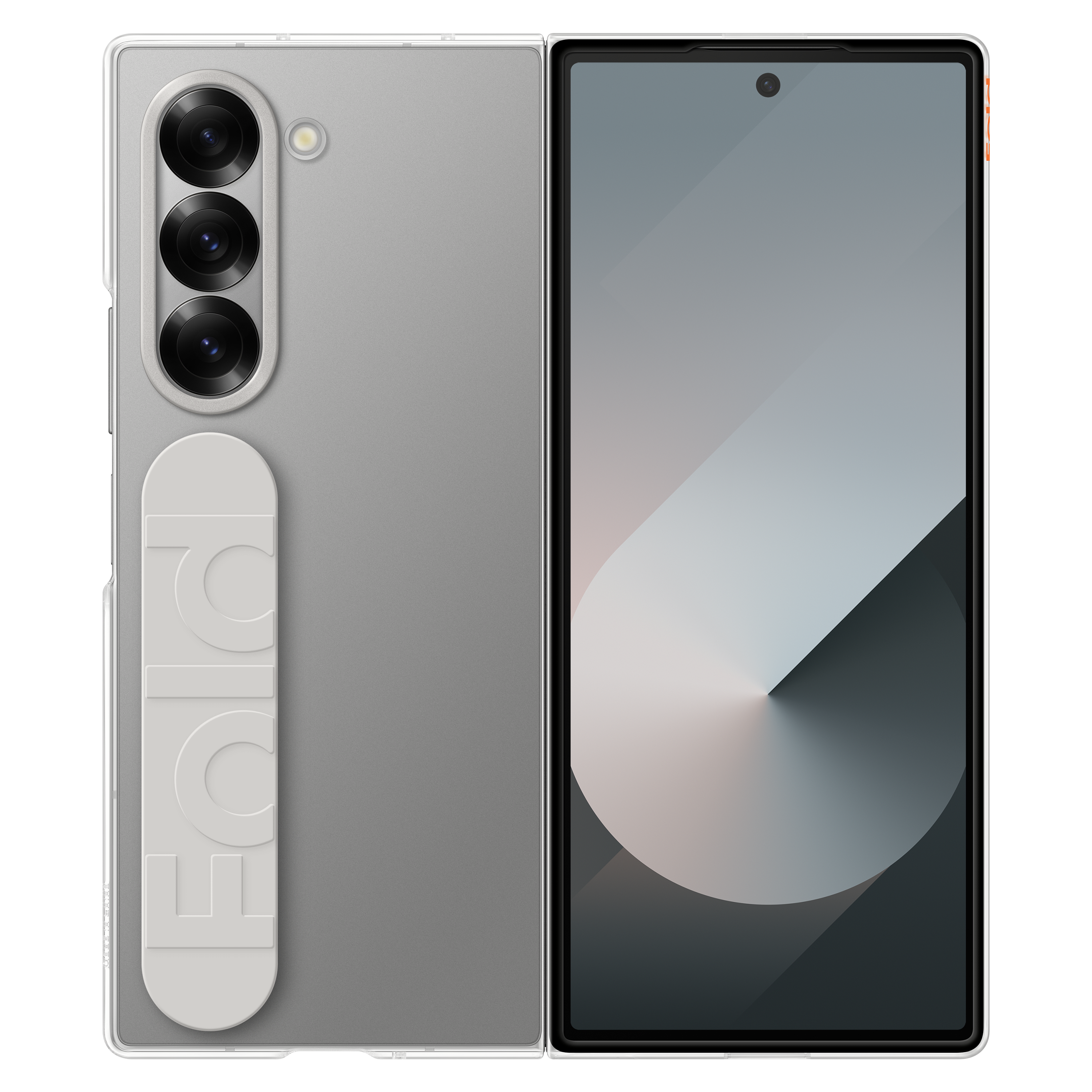 Samsung - Clear Cover Case For Samsung Galaxy Z Fold6 - Transparency