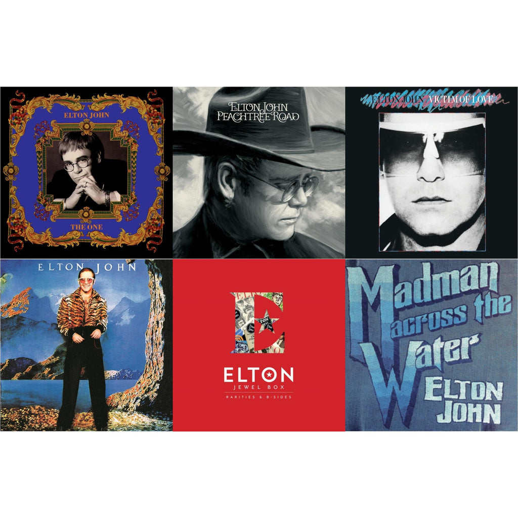 One (2LP) & Peachtree Road (2LP) & Victim Of Love & Caribou (50Th Anniversary Edition/2LP/Blue Vinyl) & Jewel Box (3LP - Rarities & B-Sides) & Madman Across The Water (LP)