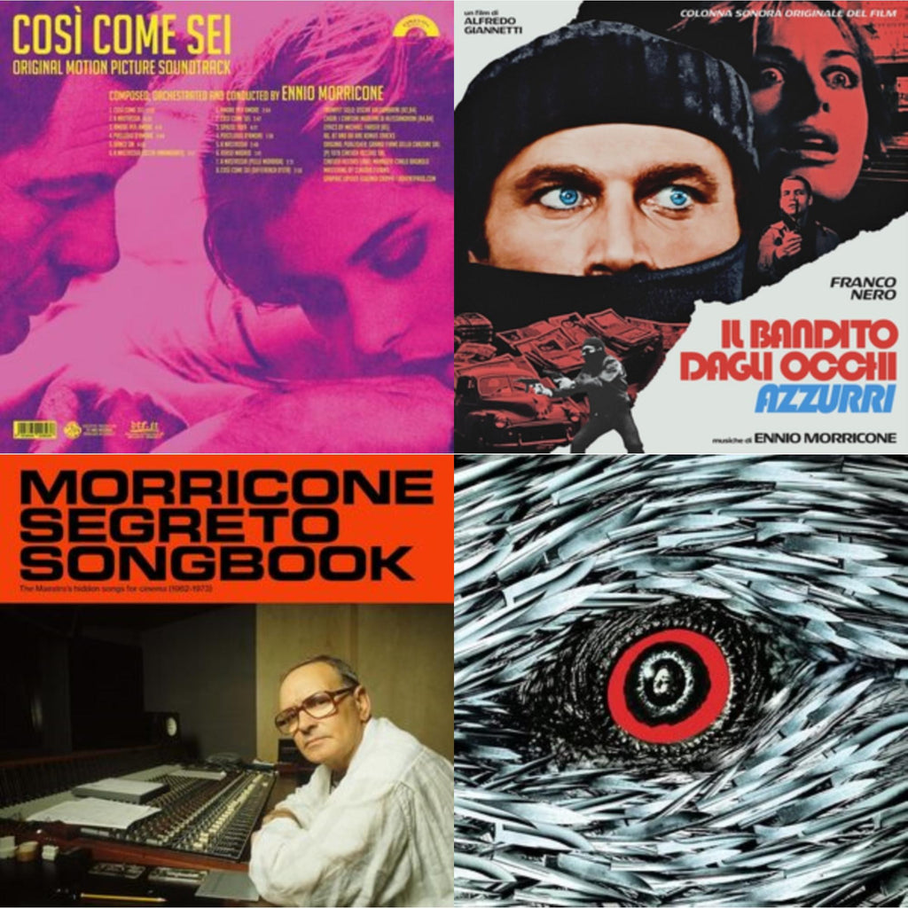 Così Come Sei Ost (Limited/180G/Solid Pink LP Vinyl) & Blue-Eyed Bandit (Il Bandito Dagli Occhi Azzurri) Ost (Blue LP Vinyl) (Rsd) & Morricone Segreto Songbook (1962-1973) (2LP) & Bird With The Crystal Plumage (140G/Crystal Clear LP Vinyl)