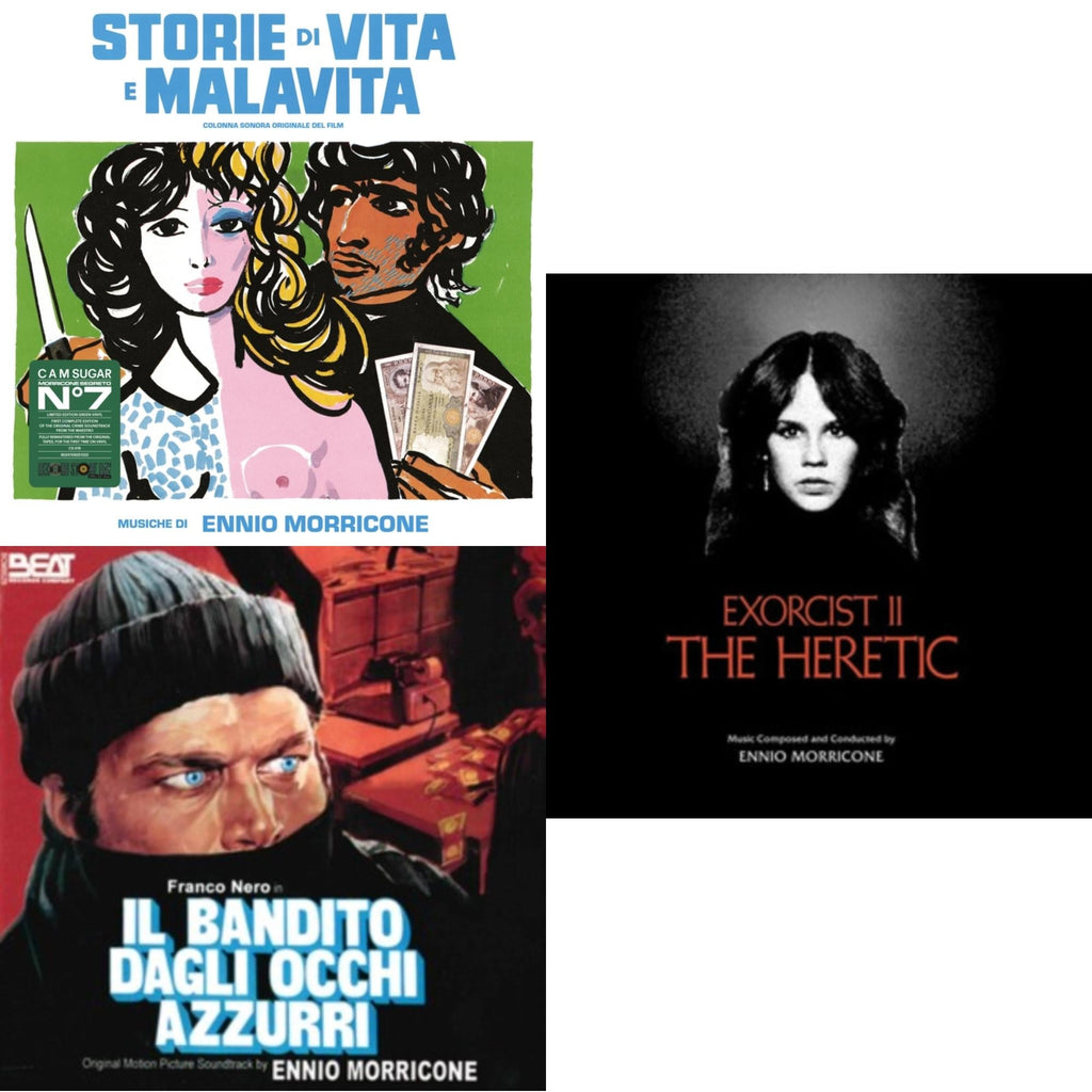 Blue-Eyed Bandit (Il Bandito Dagli Occhi Azzurri) Ost & Storie Di Vita E Malavita (Colonna Sonora Originale Del Film) & Exorcist Ii: The Heretic (Blood Red With Black Splatter LP Vinyl) (Ams Exclusive)