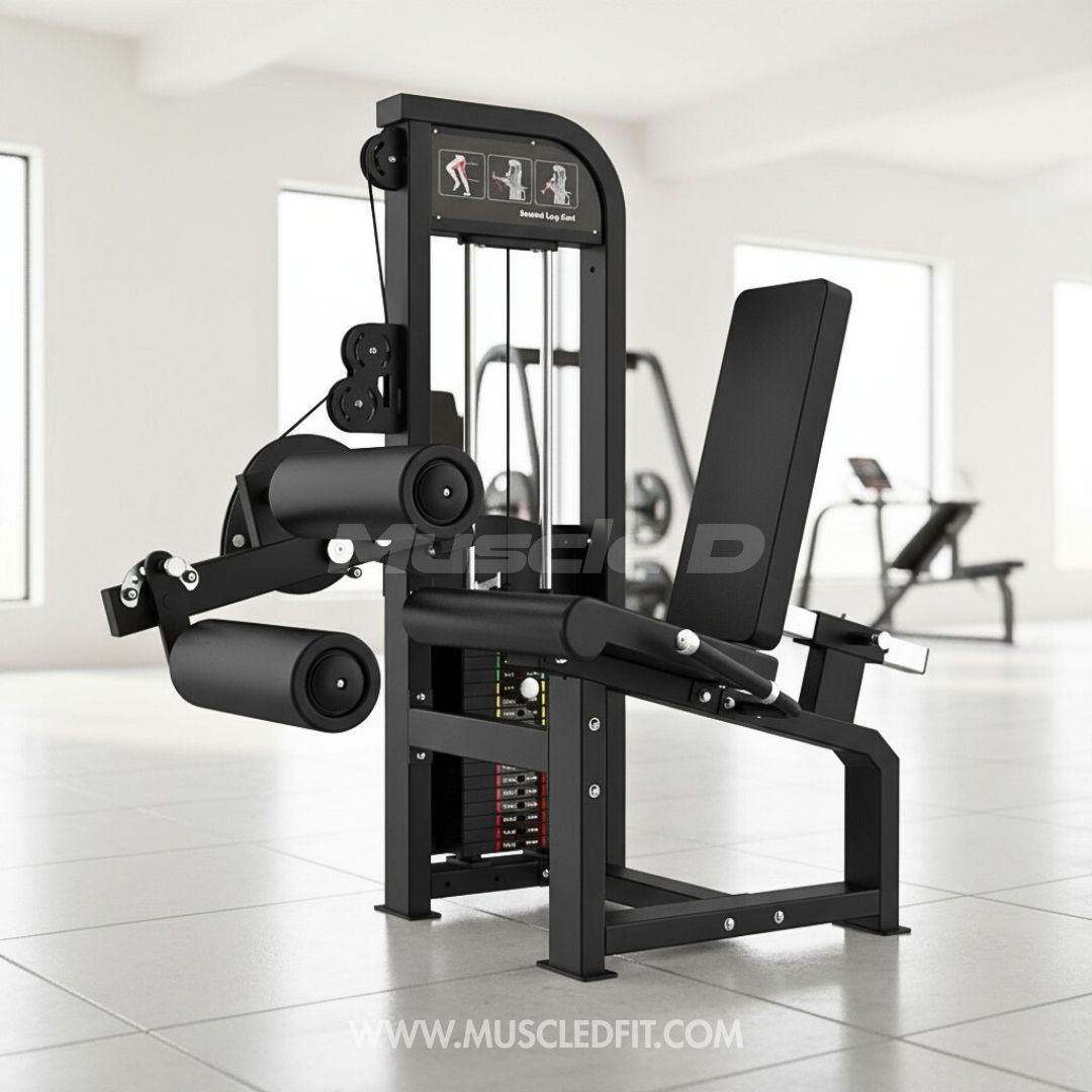 Excel Seated Leg Curl - Muscle D Fitness - Selectorized Hamstring Curl