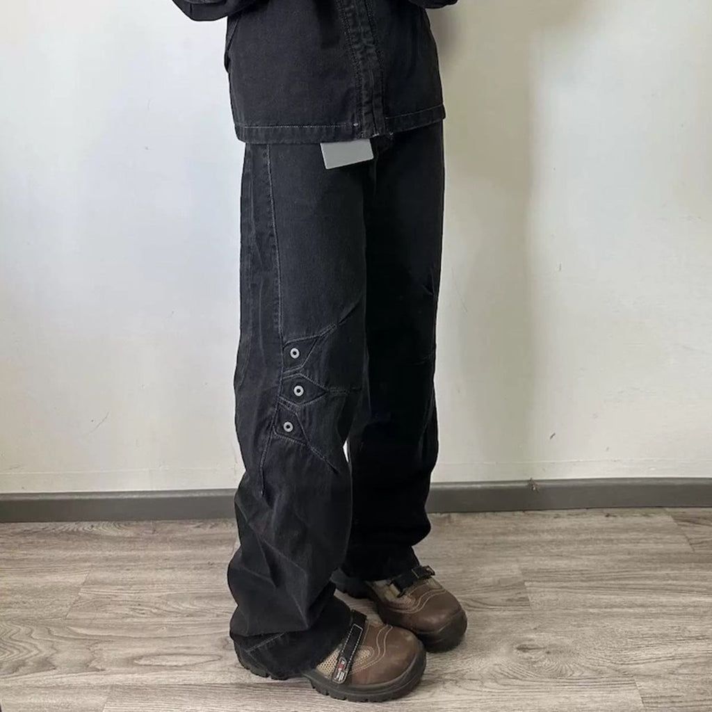 Hip Hop Street Jeans Wide Leg Pants - Premium Japanese Denim